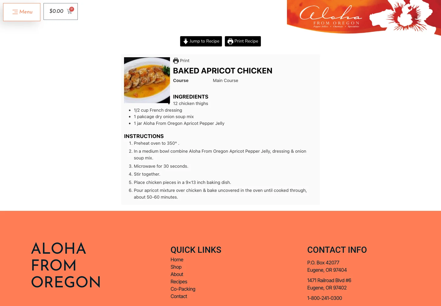 Previous Baked Apricot Chicken recipe